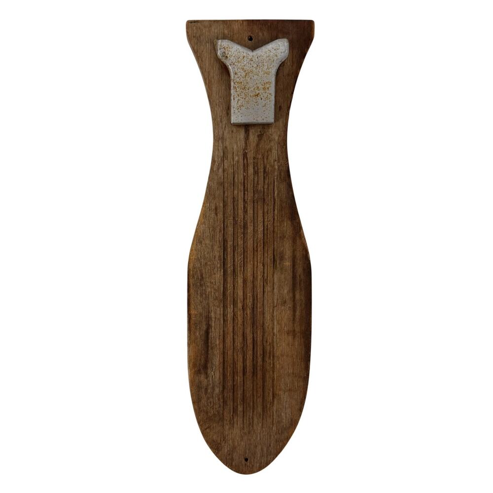 vintage Large Fish Wood Scaling Cleaning Board rustic farmhouse kitchen decor
